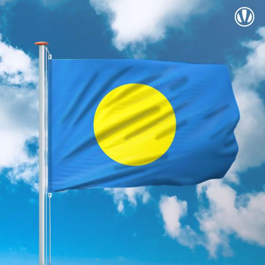 vlag Palau 150x225cm - Spunpoly