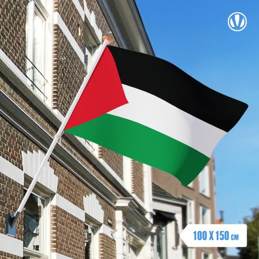 Vlag Palestina 100x150cm - Spunpoly