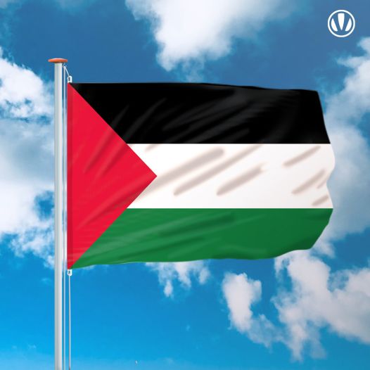 Vlag Palestina 150x225cm - Spunpoly