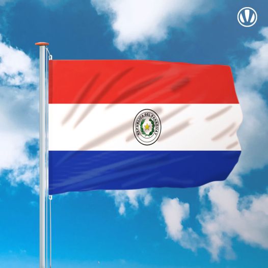 Vlag Paraguay 150x225cm - Spunpoly