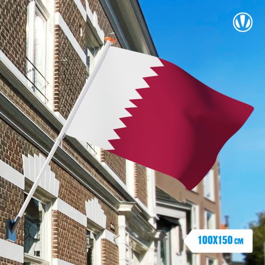 Vlag Qatar 100x150cm - Glanspoly