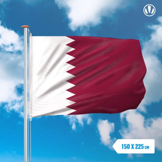 Vlag Qatar 150x225cm - Glanspoly