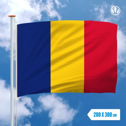 Vlag Roemenie 200x300cm - Spunpoly