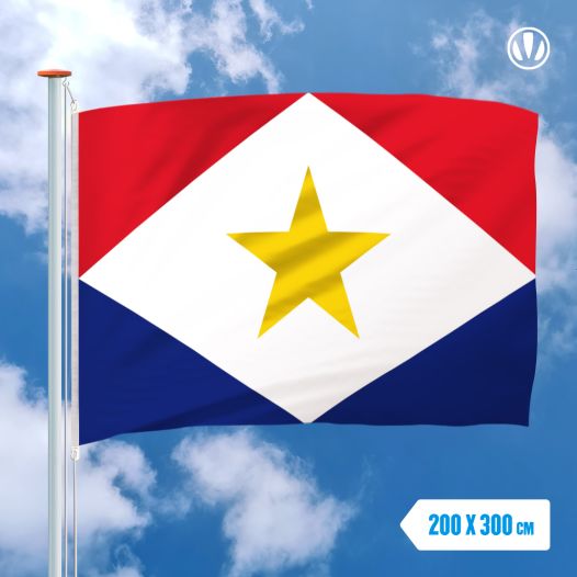 Vlag Saba 200x300cm