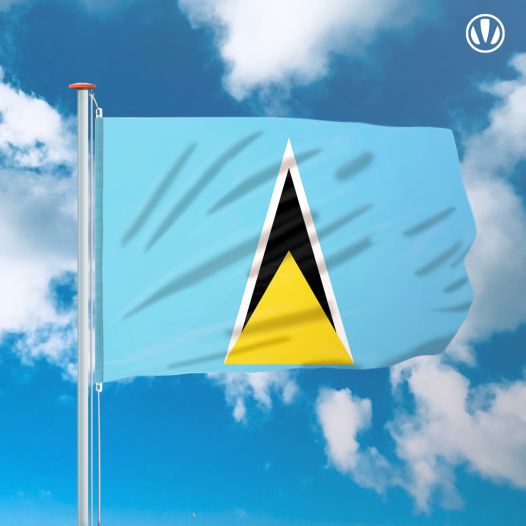 Vlag Saint Lucia 150x225cm - Spunpoly