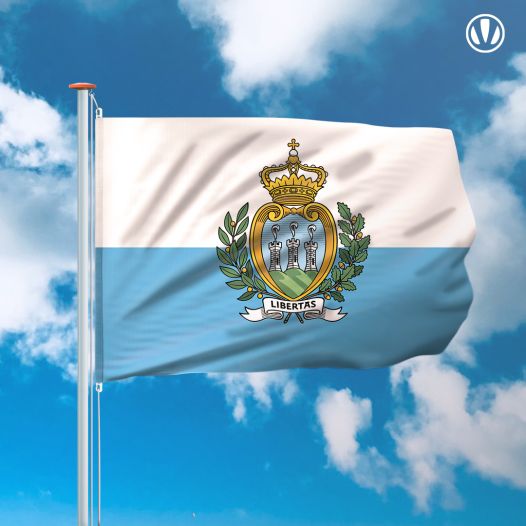 Vlag San Marino 150x225cm - Spunpoly