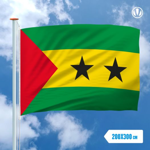 Vlag Sao Tomé en Principe 200x300cm