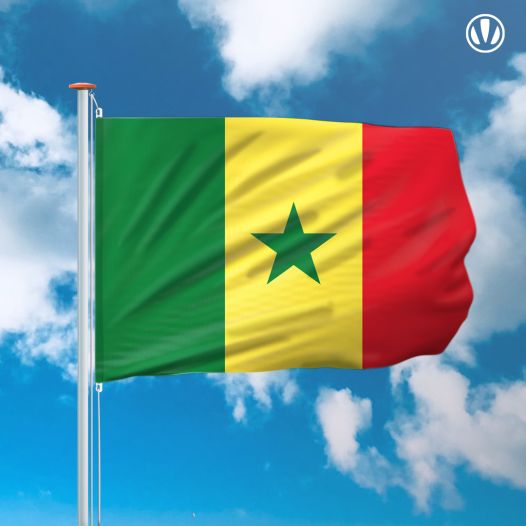 vlag Senegal 150x225cm - Spunpoly