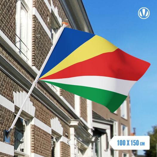 Vlag Seychellen 100x150cm - Glanspoly