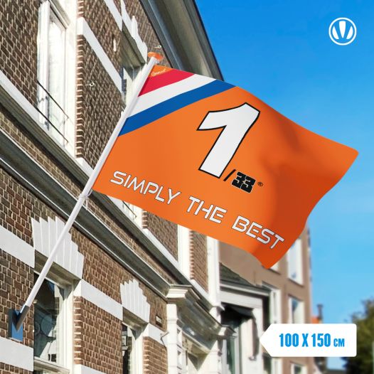 Vlag Simply the best 100x150cm