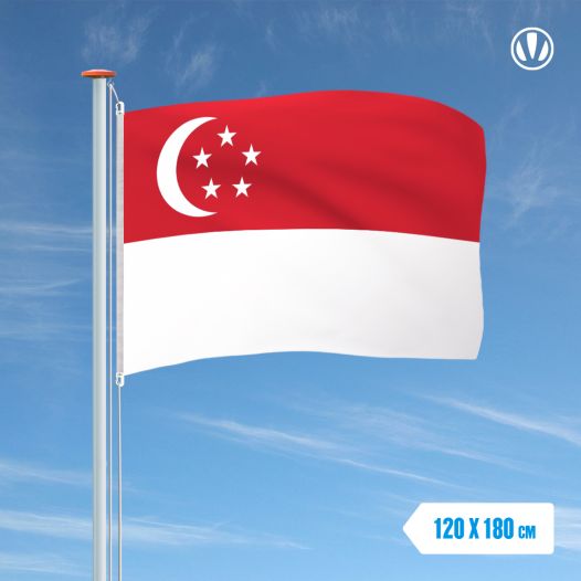 Vlag Singapore 120x180cm