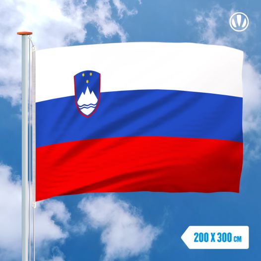 Vlag Slovenie 200x300cm - Glanspoly