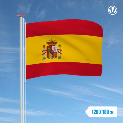 Vlag Spanje met wapen 120x180cm