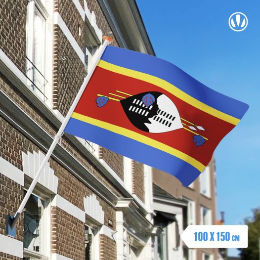 vlag Swaziland 100x150cm - Spunpoly