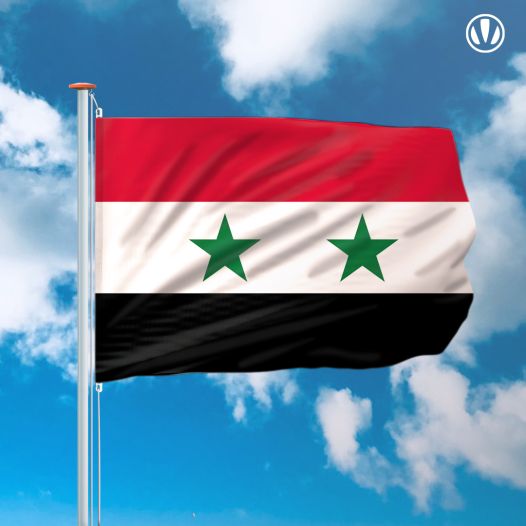 Vlag Syrie 150x225cm - Spunpoly