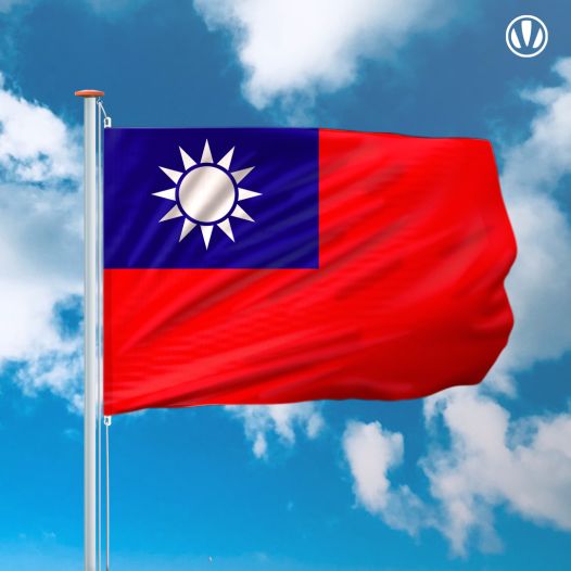 Vlag Taiwan 150x225cm - Spunpoly