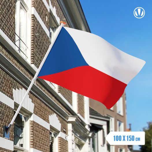 vlag Tsjechië 100x150cm - Spunpoly