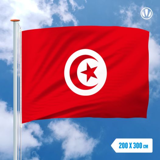 vlag Tunesie 200x300cm - Spunpoly