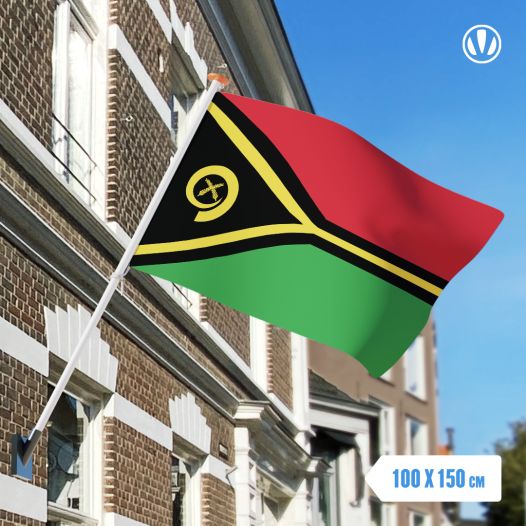 vlag Vanuatu 100x150cm - Spunpoly