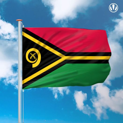 vlag Vanuatu 150x225cm - Spunpoly