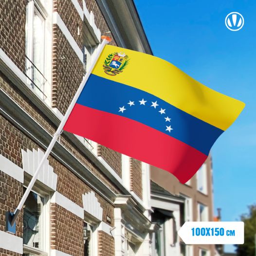 vlag Venezuela 7 sterren met wapen 100x150cm