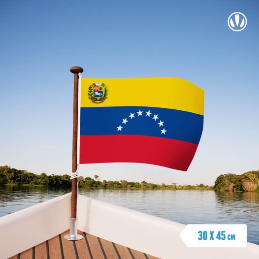 vlag Venezuela met wapen 30x45cm