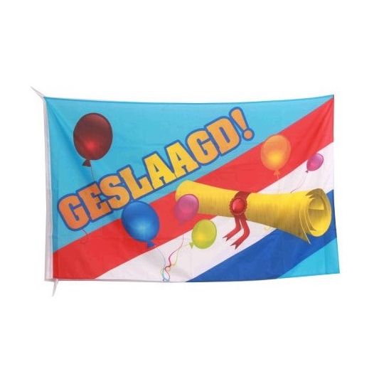 Geslaagd pakket - Basis | Vlag + vlaggenstok