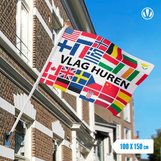 Vlag huren 100x150cm