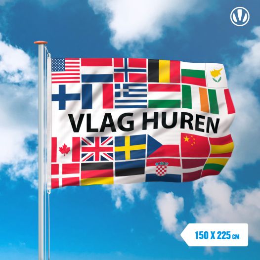 Vlag huren 150x225cm