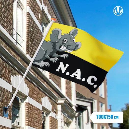 Vlag met De Rat 100x150cm