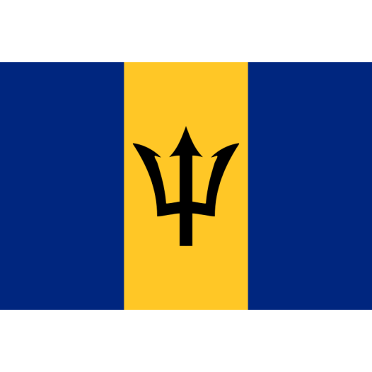 Vlag Barbados 70x100cm