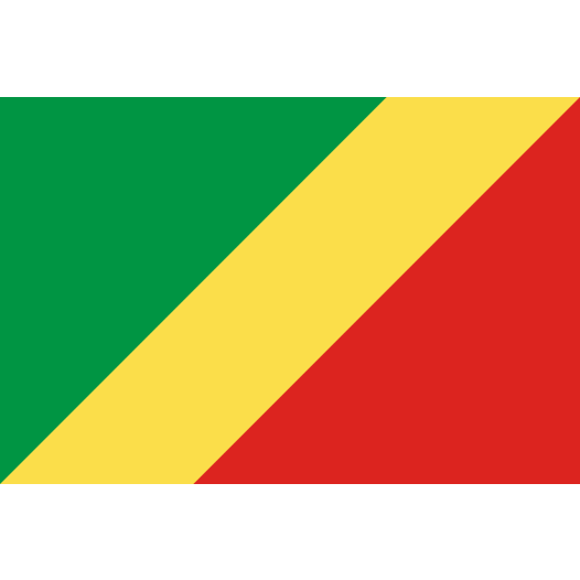 Vlag Congo-Brazzaville 30x45cm