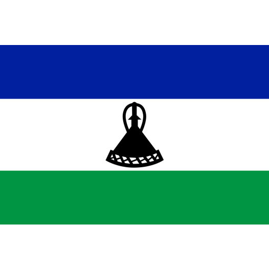 Vlag Lesotho 100x150cm - Glanspoly