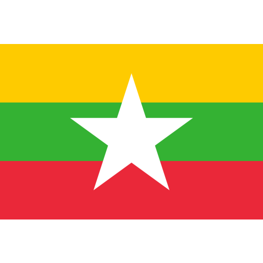 Vlag Myanmar 70x100cm