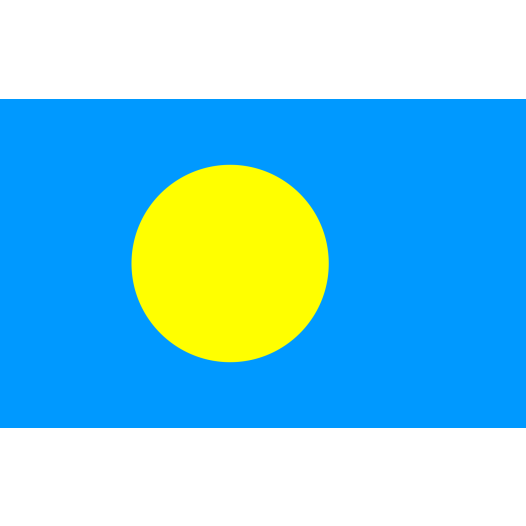 Vlag Palau 50x75cm