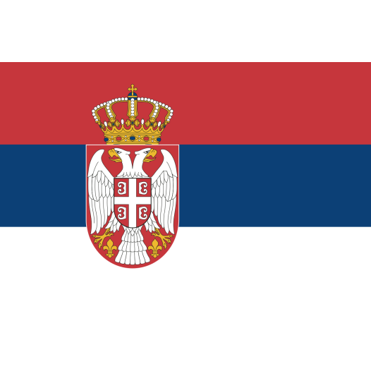 Vlag Servië 50x75cm