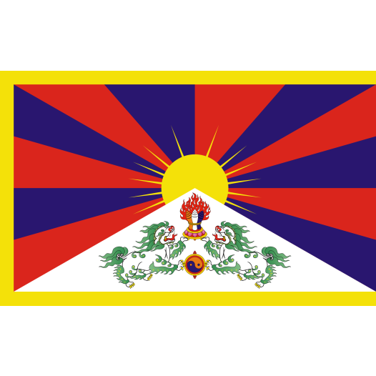 Vlag Tibet 50x75cm