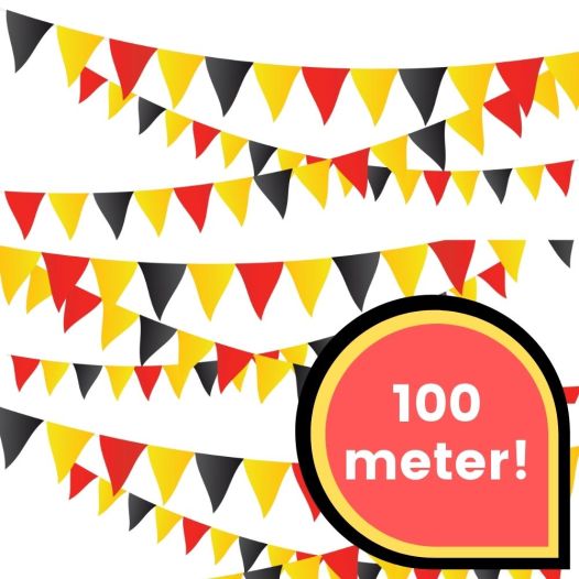 Vlaggenlijn Belgie - 100 meter!