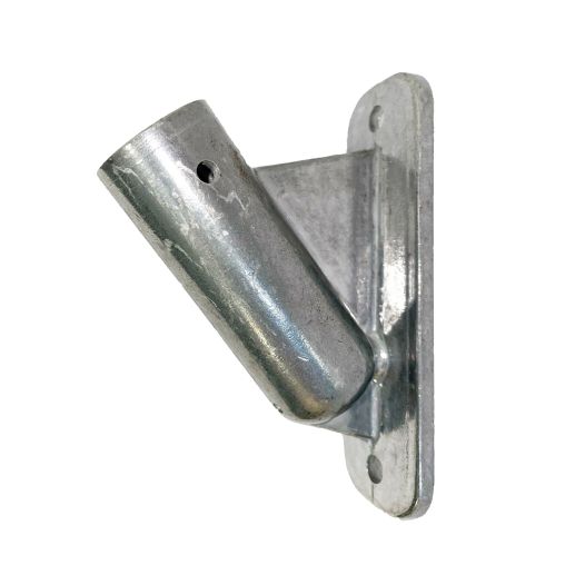 Vlaggenstokhouder 18mm 45 graden aluminium