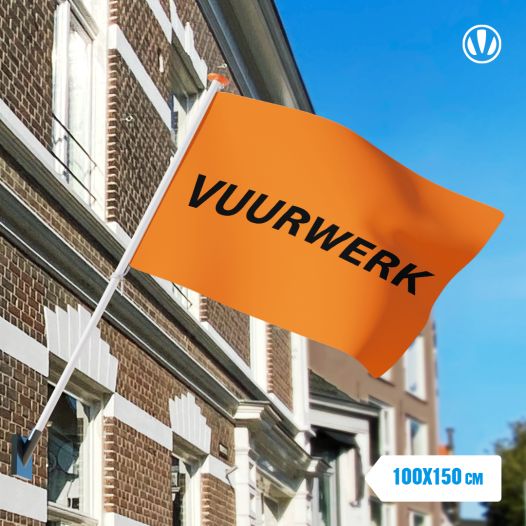 Vuurwerk vlag 100x150cm