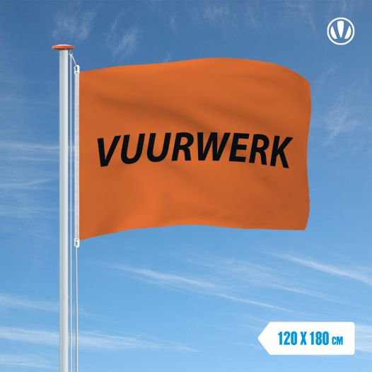 Vuurwerk vlag 120x180cm