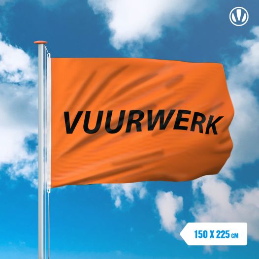 Vuurwerk vlag 150x225cm