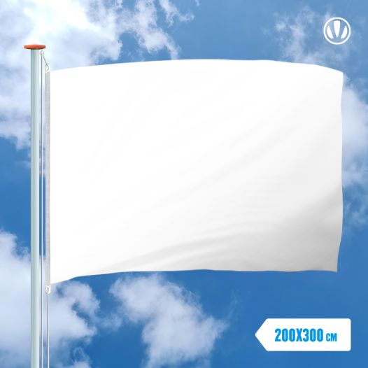 Witte vlag 200x300cm