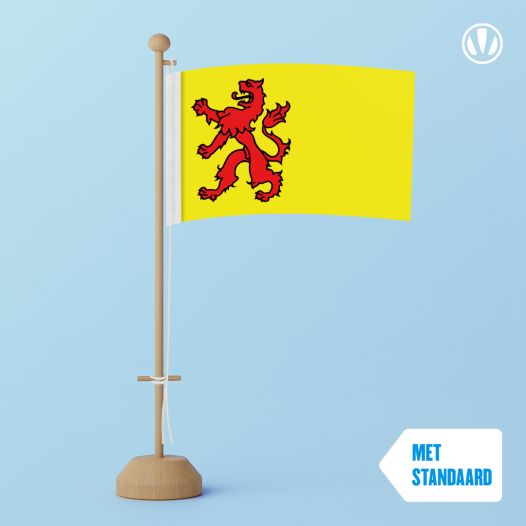 Tafelvlag Zuid-Holland 10x15cm | met standaard