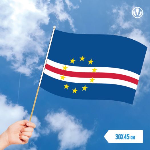 Zwaaivlag Kaapverdie 30x45cm