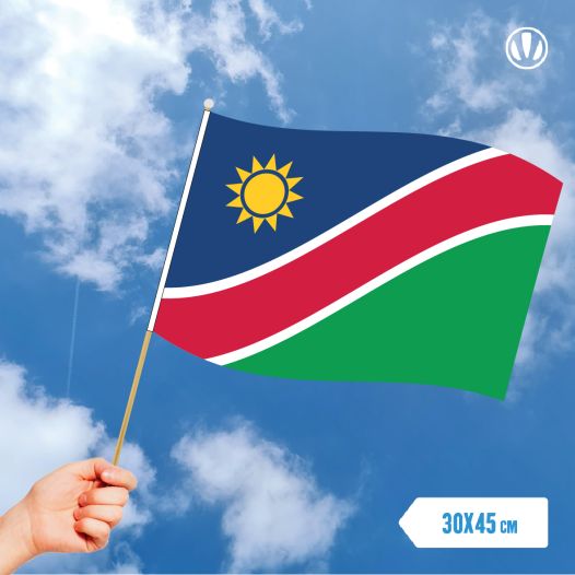 Zwaaivlag Namibië 30x45cm | Stof