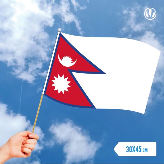 Zwaaivlag Nepal 30x45cm