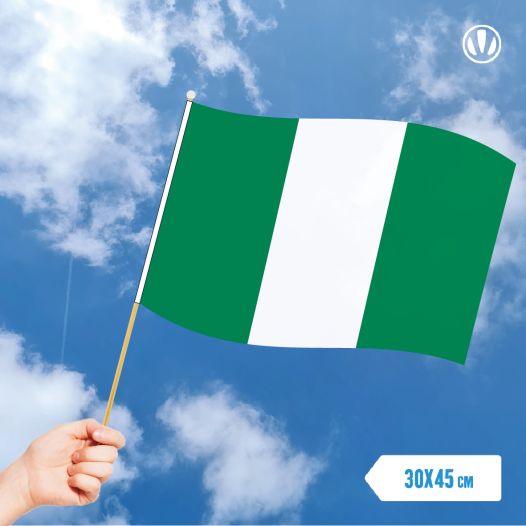 Zwaaivlag Nigeria 30x45cm | Stof