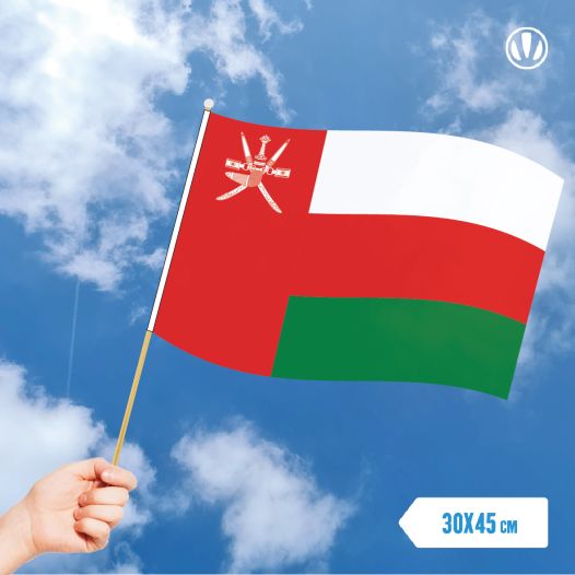 Zwaaivlag Oman 30x45cm | Stof