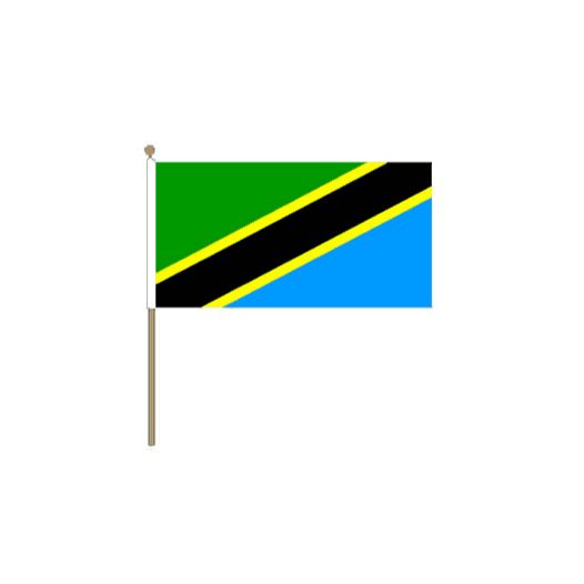 Zwaaivlag Tanzania 15x22,5cm | stof